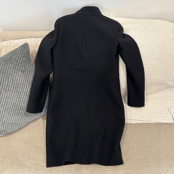 Jcrew Black Wool Coat Size 2 - Picture 7 of 7